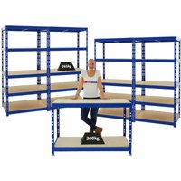 Proregal Mega Deal 4x Schwerlastregal Tiger & 1x Werkbank Tiger Fachlast bis 300kg Blau - Blau von PROREGAL - REGALE GÜNSTIG KAUFEN