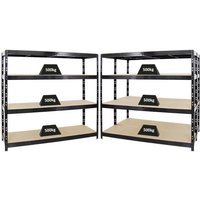 Proregal Mega Deal 3x Profi Schwerlastregal Rhino HxBxT 180x200x60cm 8mm Boden Fachlast 500kg Schwarz von PROREGAL - REGALE GÜNSTIG KAUFEN