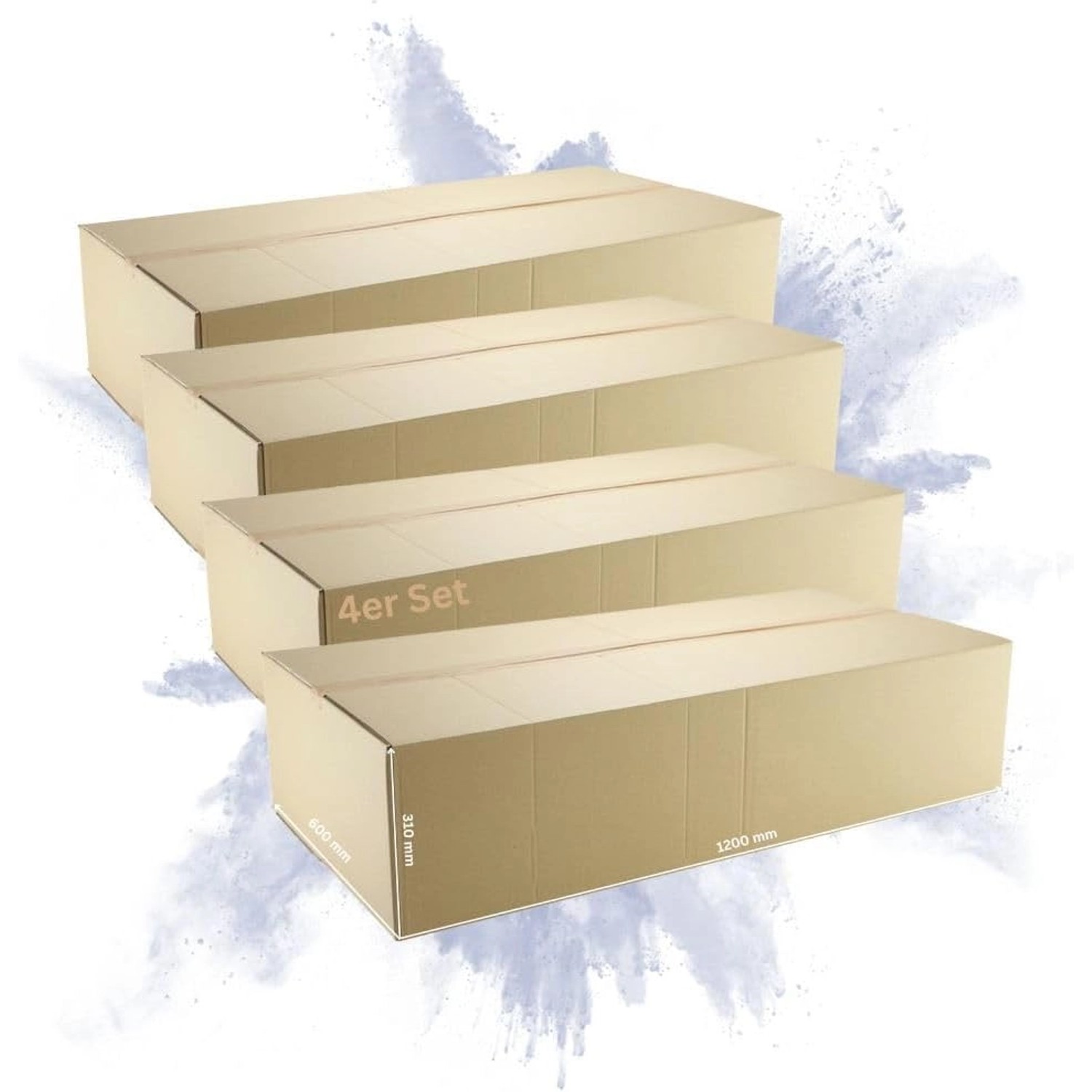 PROREGAL 4x Versandkarton 2-Wellig LxBxH 1200 x 600 x 310 mm Belastbar Bis 30 kg Faltkarton Karton Paket Für Versand Mit DHL PROREGAL 4x Versandkarton 2-Wellig LxBxH 1200 x 600 x 310 mm Belastbar Bis 30 kg Faltkarton Karton Paket Für Versand Mit DHL von PROREGAL