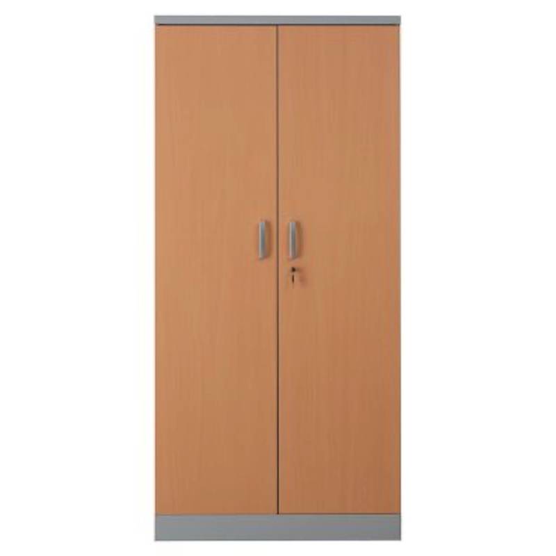 PROREGAL Aktenschrank Beetle 4 Fachböden HxBxT 195 x 92 x 42 cm Grau & Buche von PROREGAL