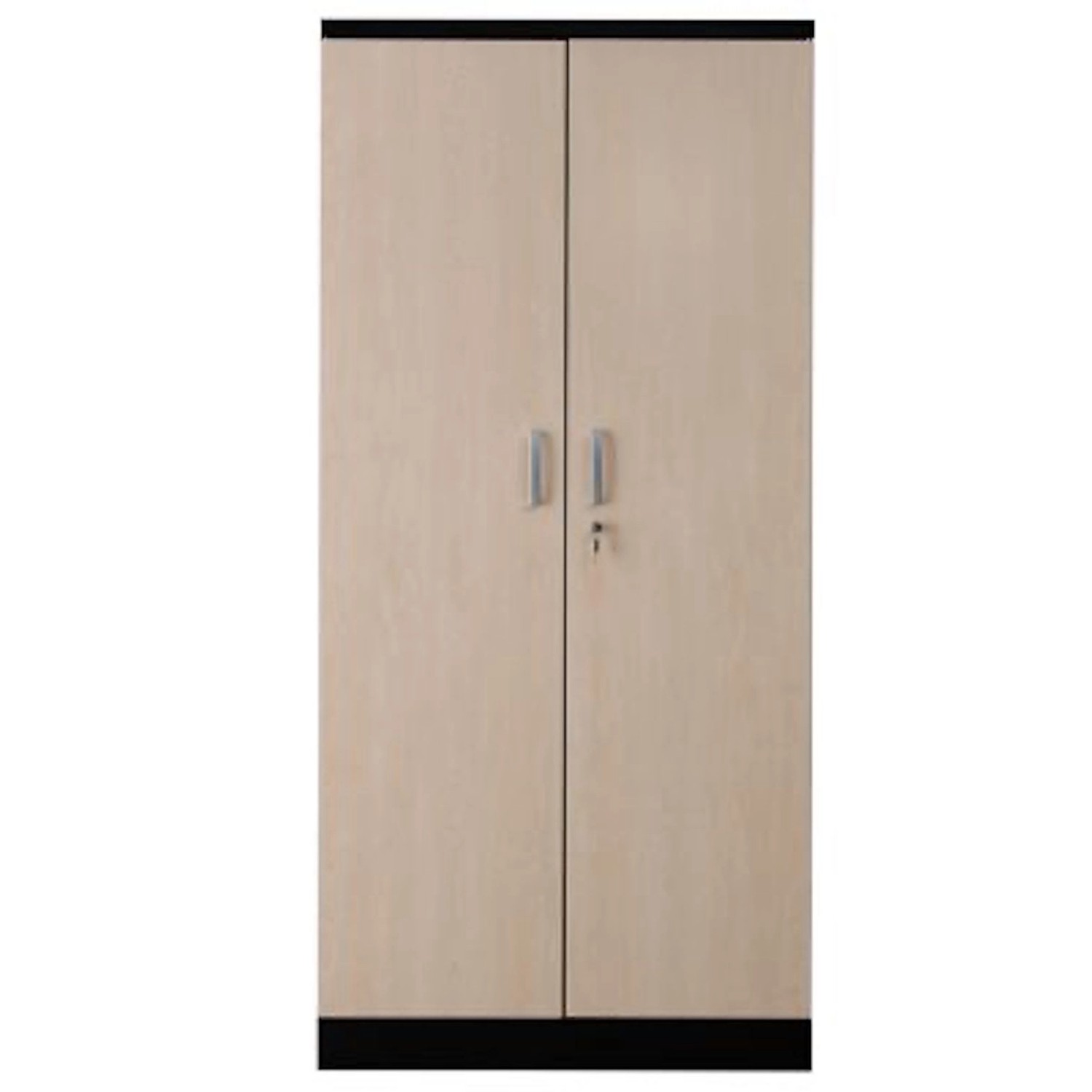 PROREGAL Aktenschrank Beetle 4 Fachböden HxBxT 195 x 92 x 42 cm Schwarz & Ahorn von PROREGAL