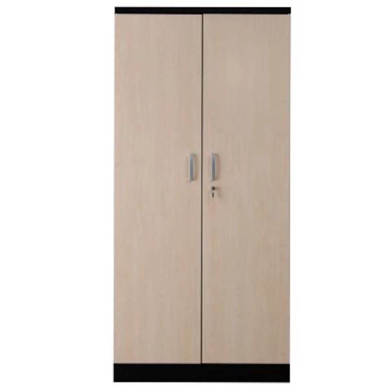 PROREGAL Aktenschrank Beetle 4 Fachböden HxBxT 195 x 92 x 42 cm Schwarz & Ahorn von PROREGAL