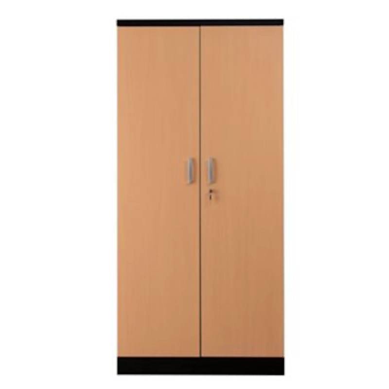 PROREGAL Aktenschrank Beetle 4 Fachböden HxBxT 195 x 92 x 42 cm Schwarz & Buche von PROREGAL