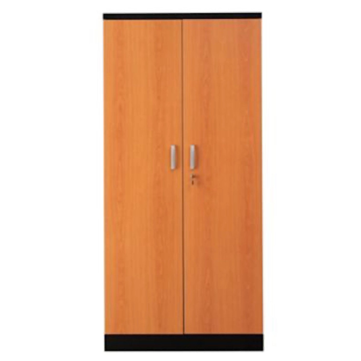PROREGAL Aktenschrank Beetle 4 Fachböden HxBxT 195 x 92 x 42 cm Schwarz & Erle von PROREGAL