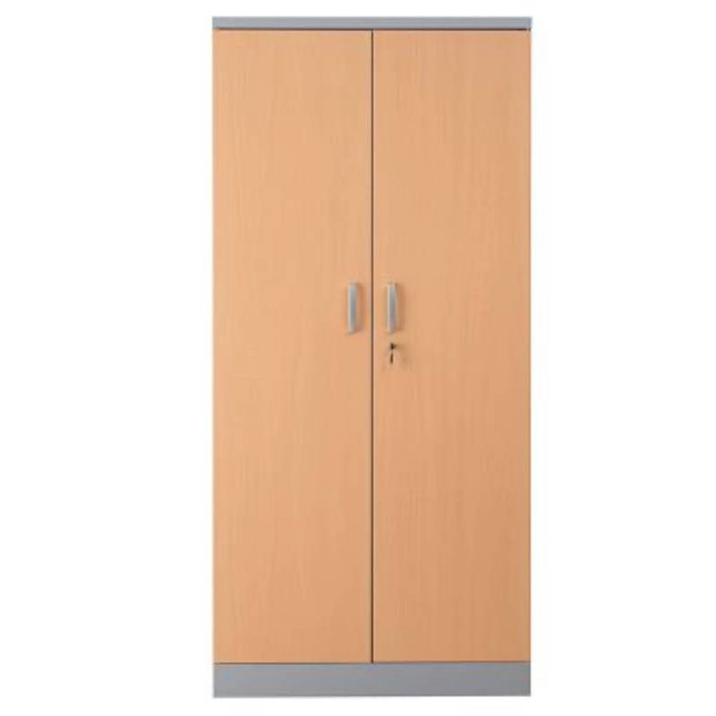 PROREGAL Aktenschrank Beetle 4 Fachböden HxBxT 195 x 92 x 42 cm Silber & Buche von PROREGAL