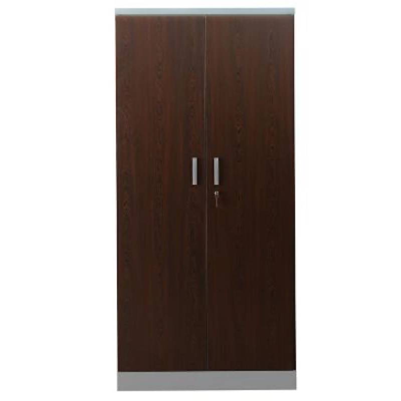 PROREGAL Aktenschrank Beetle 4 Fachböden HxBxT 195 x 92 x 42 cm Silber & Wenge von PROREGAL