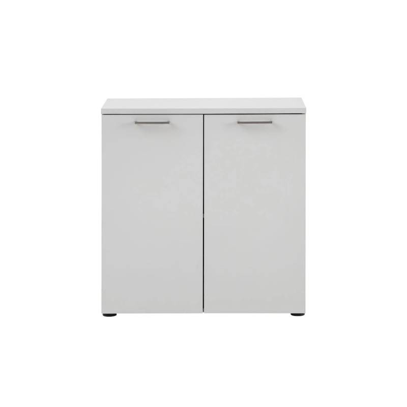 PROREGAL Aktenschrank Hippo Small HxBxT 84 x 80 x 41 cm 2 Fächern & 2 Flügeltüren Leichtgrau von PROREGAL