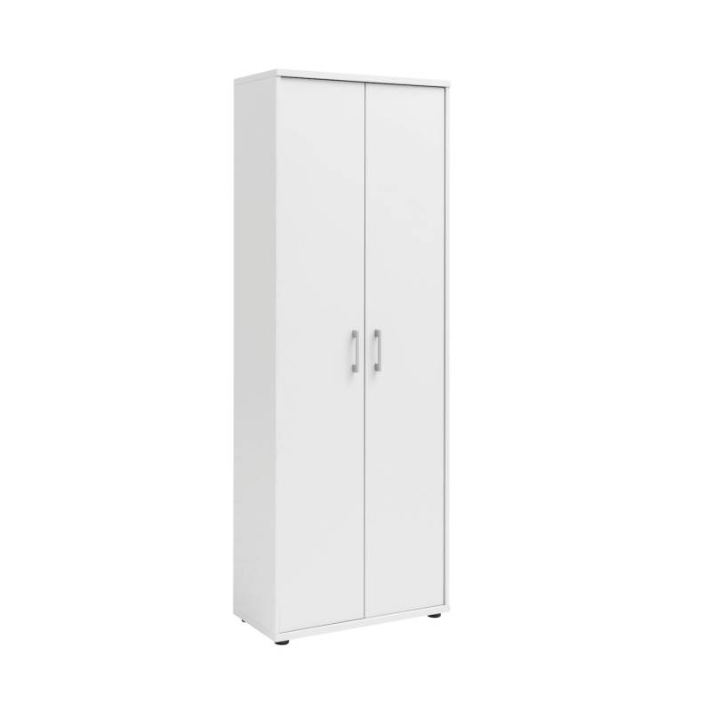 PROREGAL Aktenschrank Tiger XL HxBxT 182 x 65 x 34 cm 5 Fächern & 2 Flügeltüren Weiß von PROREGAL