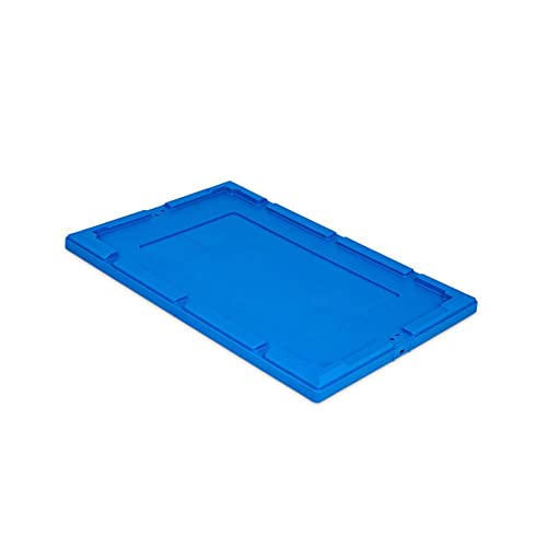PROREGAL Auflagedeckel für Conical Mehrweg-Stapelbehälter Blau | BxT 40x60cm | Lagerbox Eurobox Transportbox Transportbehälter Stapelbehälter von PROREGAL