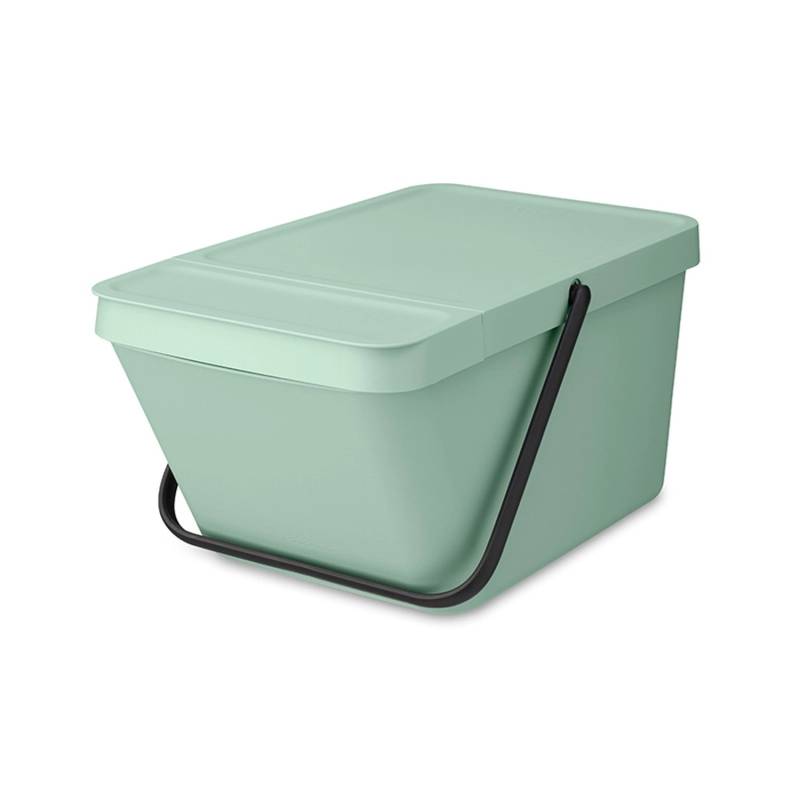 PROREGAL Stapelbarer Abfallsammler Mit Tragegriff 20 Liter HxBxT 22,5 x 28 x 45 cm Kunststoff Jade von PROREGAL