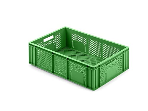PROREGAL CHEFGASTRO Eurobehälter Obst- und Gemüsekasten | HxBxT 17,1x40x60cm | 33 Liter | Grün | Obst-Gemüsekiste, Obstkorb, Transportbox PROREGAL CHEFGASTRO Eurobehälter Obst- und Gemüsekasten | HxBxT 17,1x40x60cm | 33 Liter | Grün | Obst-Gemüsekiste, Obstkorb, Transportbox von PROREGAL