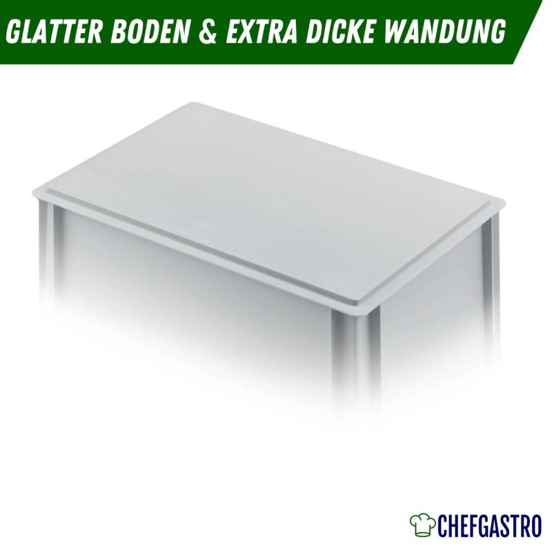 CHEFGASTRO SuperSparSet 4 x Pizzaballenbox Mit 1 x Deckel HxBxT 8,5 x 30 x 40 cm 9 Liter Teigwanne Für Pizzateig Sstapelbare Pizzabox von PROREGAL