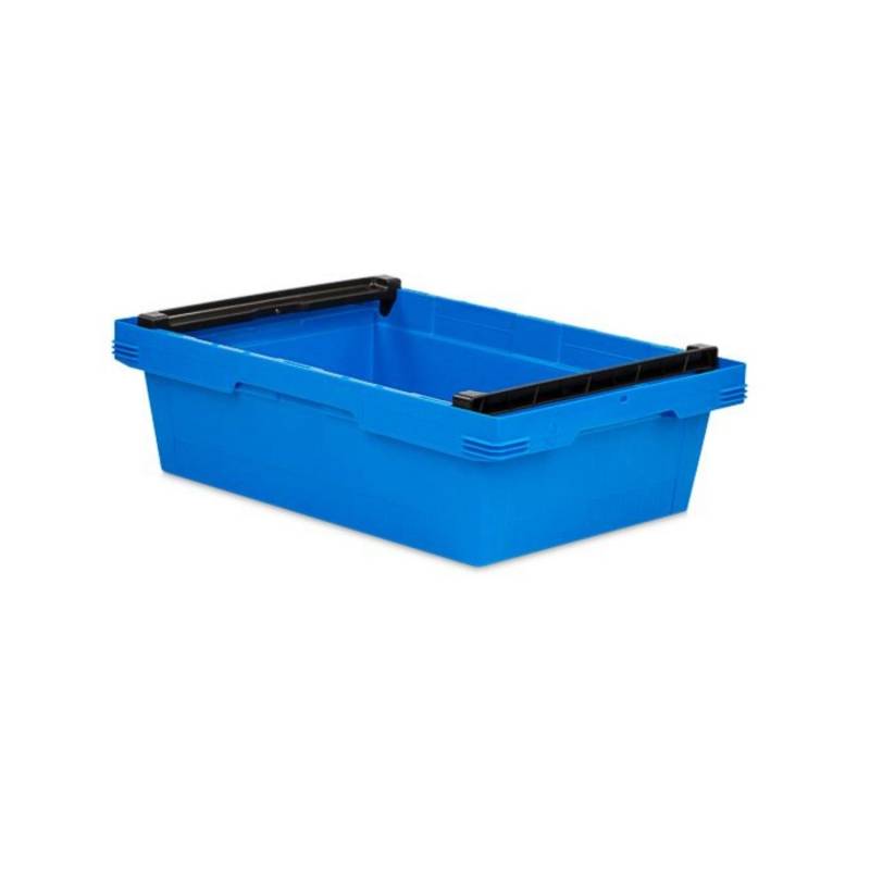 PROREGAL Conical Mehrweg-Stapelbehälter mit Stapelbügel Blau HxBxT 17,3 x 40 x 60 cm 29 Liter Lagerbox Eurobox Transportbox von PROREGAL