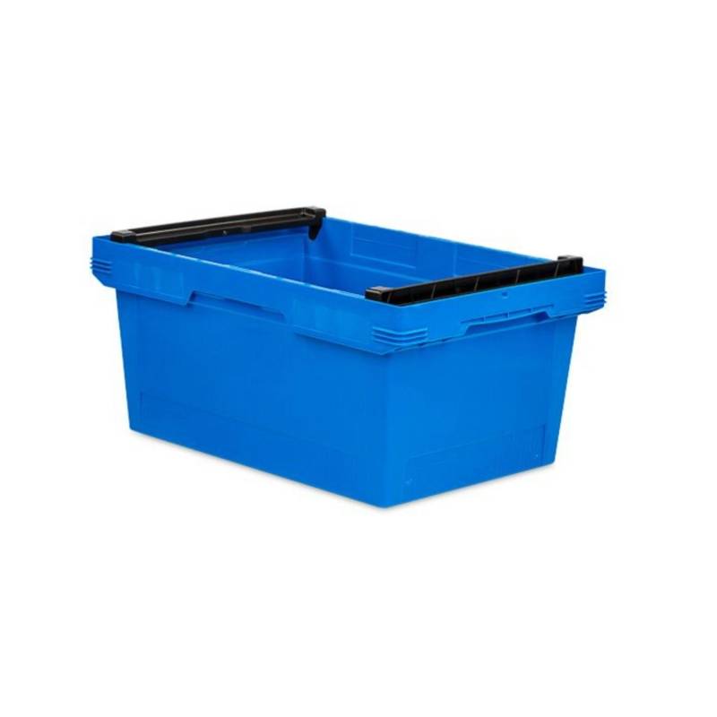 PROREGAL Conical Mehrweg-Stapelbehälter mit Stapelbügel Blau HxBxT 27,3 x 40 x 60 cm 47 Liter Lagerbox Eurobox Transportbox von PROREGAL