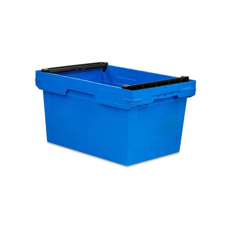 PROREGAL Conical Mehrweg-Stapelbehälter mit Stapelbügel Blau HxBxT 32,3 x 40 x 60 cm 58 Liter Lagerbox Eurobox Transportbox von PROREGAL