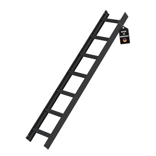 PROREGAL Dachleiter | Anthrazitgrau | 7 Sprossen | Leiter, Teleskopleiter, Trittleiter, Bockleiter, Sprossen-Doppelleiter von PROREGAL