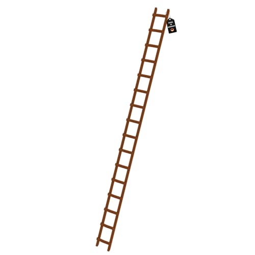 PROREGAL Dachleiter Holz | 16 Sprossen | Leiter, Teleskopleiter, Trittleiter, Bockleiter, Sprossen-Doppelleiter von PROREGAL