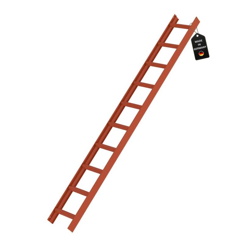PROREGAL Dachleiter Rot 10 Sprossen von PROREGAL