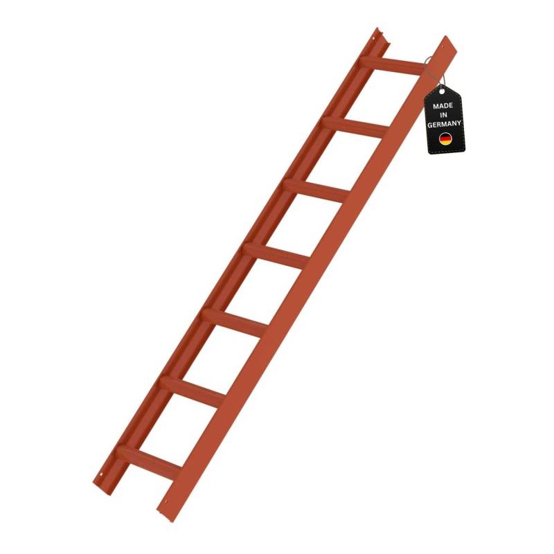 PROREGAL Dachleiter Rot 7 Sprossen von PROREGAL