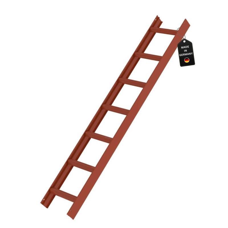 PROREGAL Dachleiter Rotbraun 7 Sprossen von PROREGAL