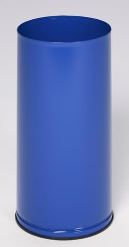 PROREGAL Dekorativer Schirmständer glatt | HxBxT 61x27x27cm | Verzinkter Stahl | Blau | Regenschirmständer Schirmbehälter von PROREGAL