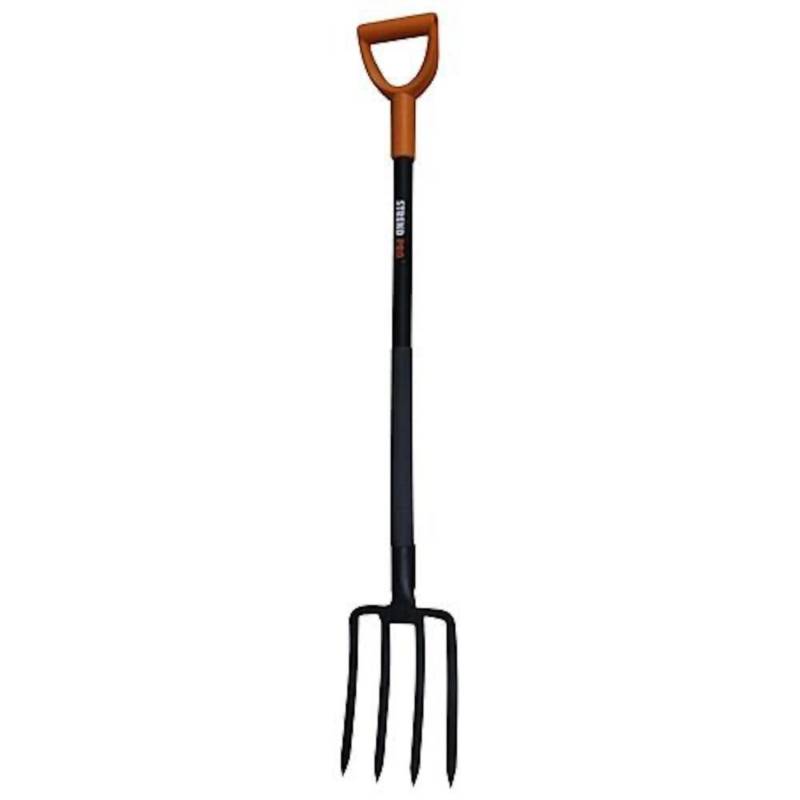 PROREGAL Dunggabel Mistgabel Mistforke Heugabel Streugabel Ergoline1200, 4-Tooth, Zum Graben, Mattpulver von PROREGAL