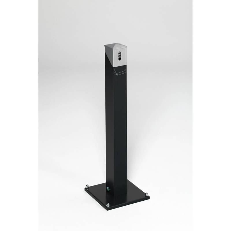 PROREGAL Eckiger Ascher Standsäule Mit Abnehmbarem Kopfteil 9,4 Liter HxBxT 100,5 x 30 x 30 cm Verzinkter Stahl Anthrazit PROREGAL Eckiger Ascher Standsäule Mit Abnehmbarem Kopfteil 9,4 Liter HxBxT 100,5 x 30 x 30 cm Verzinkter Stahl Anthrazit von PROREGAL