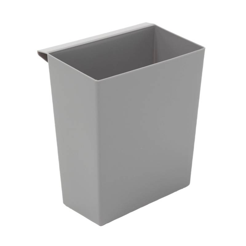PROREGAL Einsatzbehälter Für Viereckigen Kegelförmigen Papierkorb HxBxT 26,5 x 15 x 24 cm Kunststoff Grau von PROREGAL