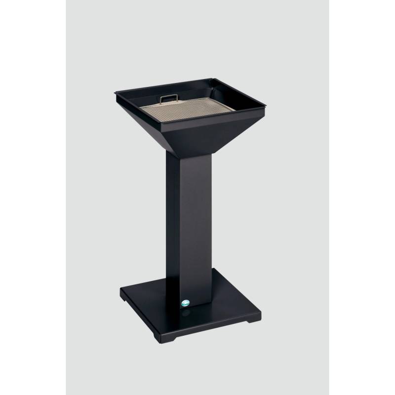 PROREGAL Eleganter Ascher Mit Standsicherer Bodenplatte Inkl. Kippensieb HxBxT 73 x 32,5 x 32,5 cm Verzinkter Stahl Anthrazit von PROREGAL