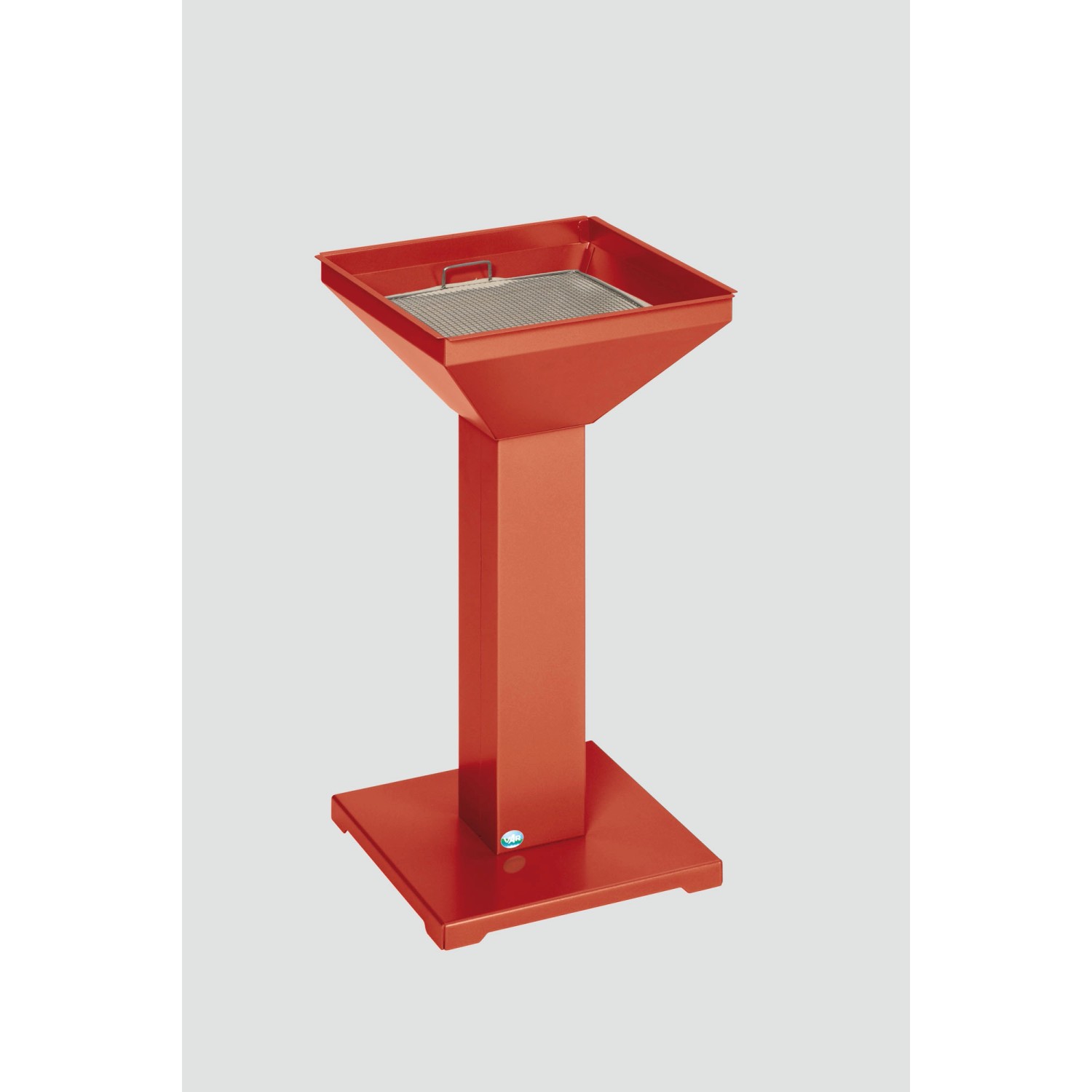 PROREGAL Eleganter Ascher Mit Standsicherer Bodenplatte Inkl. Kippensieb HxBxT 73 x 32,5 x 32,5 cm Verzinkter Stahl Rot PROREGAL Eleganter Ascher Mit Standsicherer Bodenplatte Inkl. Kippensieb HxBxT 73 x 32,5 x 32,5 cm Verzinkter Stahl Rot von PROREGAL