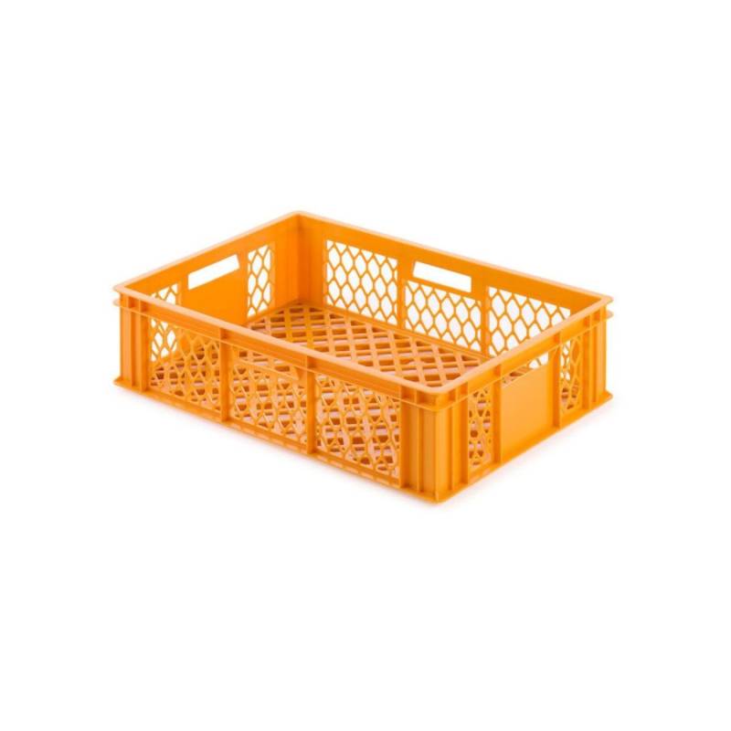 Eurobehälter Bäcker- und Konditorenkasten HxBxT 17,1 x 40 x 60 33 Liter Gelb-Orange Brötchenkiste Sstapelbare Bäckerkiste von PROREGAL