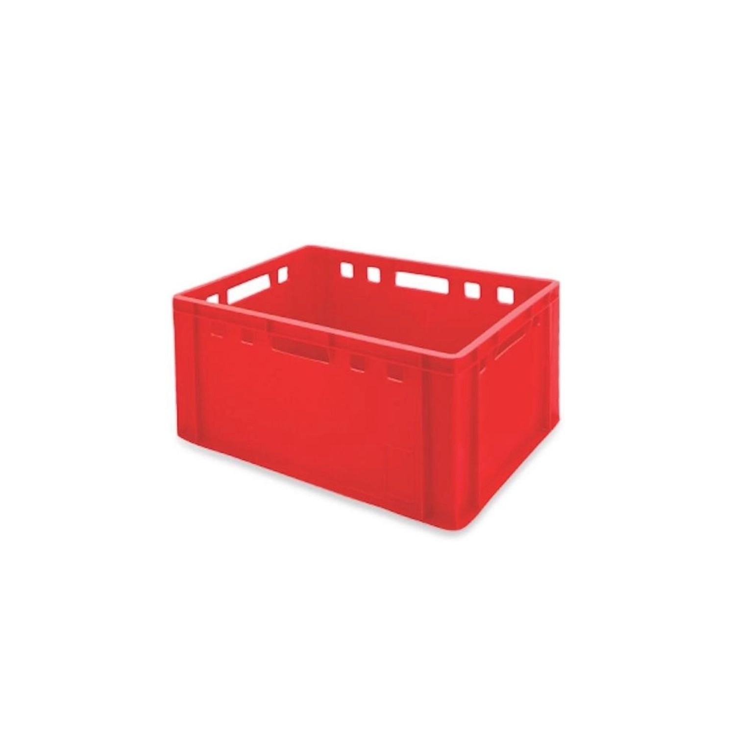 PROREGAL Eurobehälter Fleischerkasten E3 HxBxT 30 x 40 x 60 cm 59 Liter Rot Fleischerkiste Fleischkiste Metzgerkiste Fleischbehälter von PROREGAL