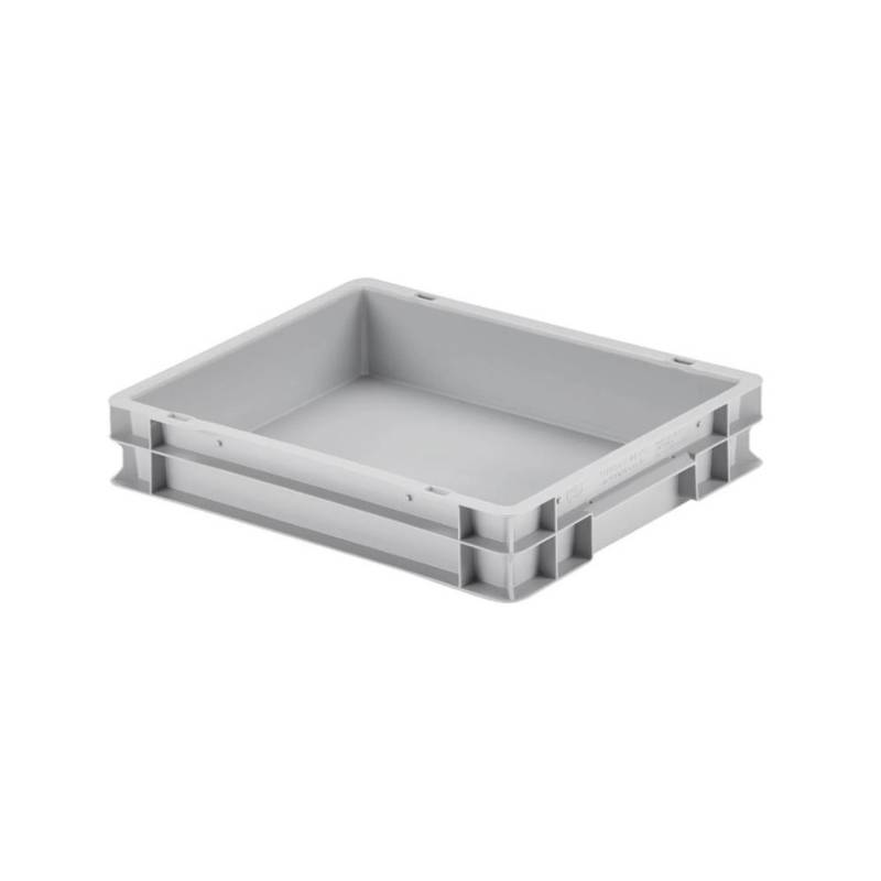 Eurobehälter Mit Geschlossenem Griff HxBxT 7,5 x 30 x 40 cm 9 Liter Grau Eurobox Transportbox Transportbehälter Stapelbehälter von PROREGAL