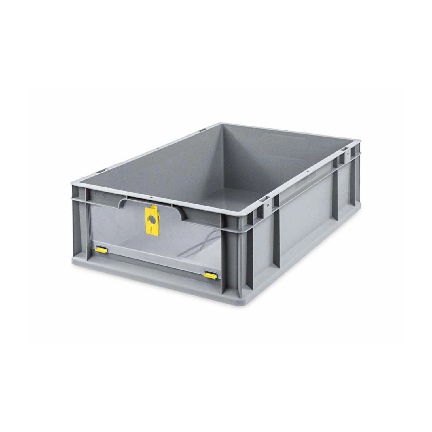 PROREGAL Eurobox NextGen Insight Cover HxBxT 17 x 40 x 60 34 Liter Niedrig/Gelb Eurobehälter Transportbox PROREGAL Eurobox NextGen Insight Cover HxBxT 17 x 40 x 60 34 Liter Niedrig/Gelb Eurobehälter Transportbox von PROREGAL