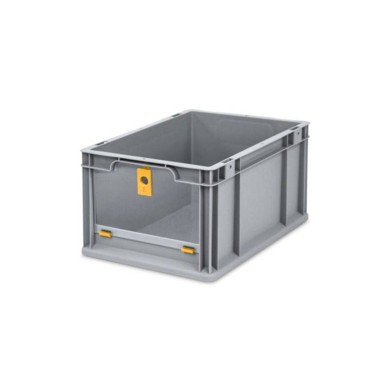 PROREGAL Eurobox NextGen Insight Cover HxBxT 22 x 30 x 40 20 Liter Hoch/Gelb Eurobehälter Transportbox von PROREGAL