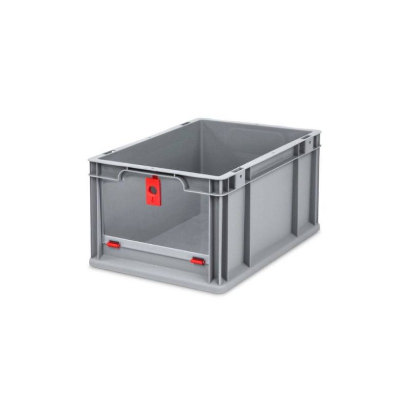 PROREGAL Eurobox NextGen Insight Cover HxBxT 22 x 30 x 40 20 Liter Hoch/Rot Eurobehälter Transportbox von PROREGAL