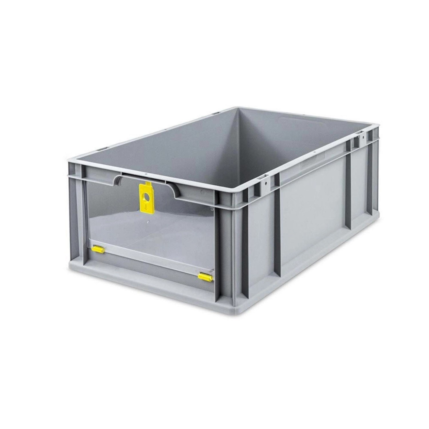 PROREGAL Eurobox NextGen Insight Cover HxBxT 22 x 40 x 60 44 Liter Hoch/Gelb Eurobehälter Transportbox PROREGAL Eurobox NextGen Insight Cover HxBxT 22 x 40 x 60 44 Liter Hoch/Gelb Eurobehälter Transportbox von PROREGAL