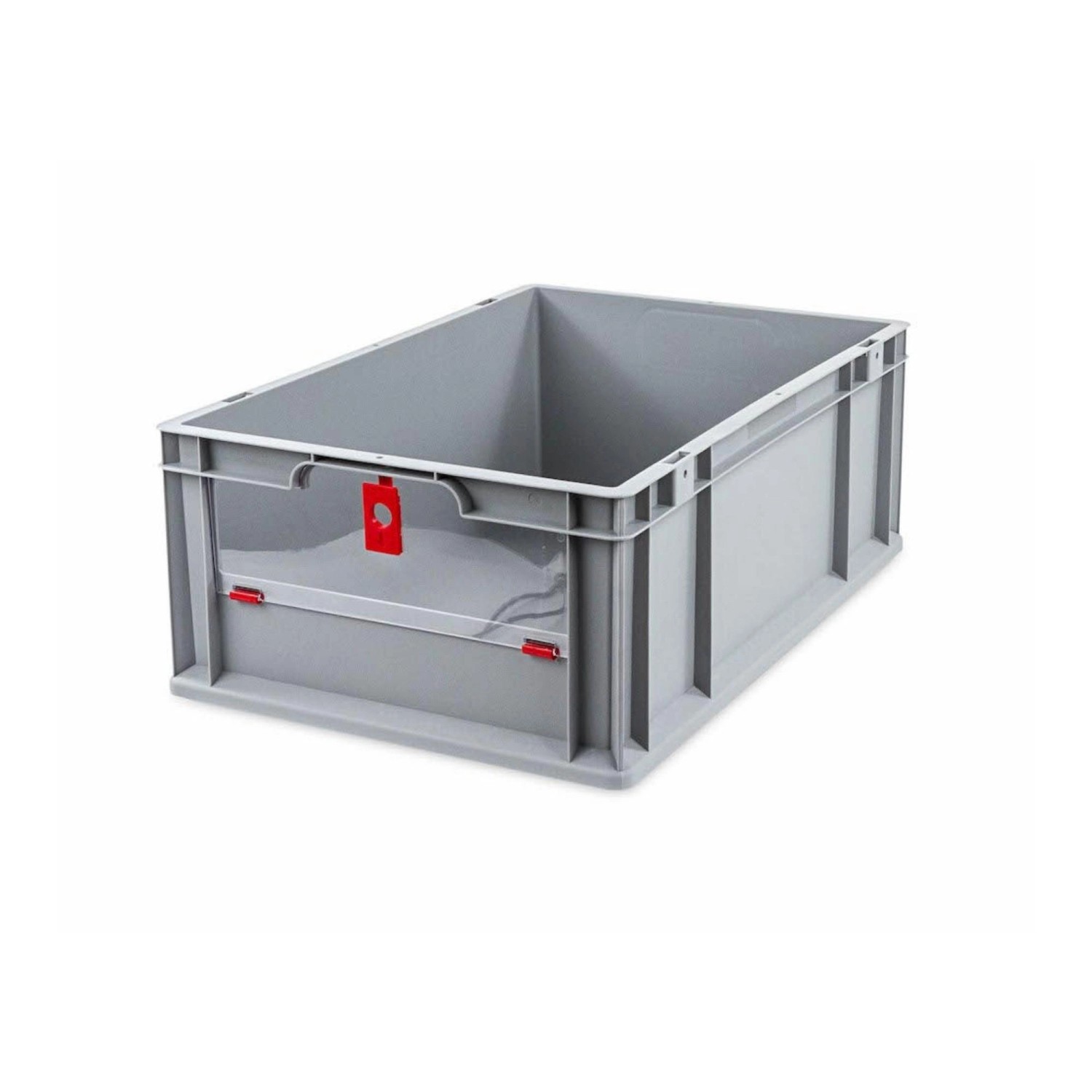 PROREGAL Eurobox NextGen Insight Cover HxBxT 22 x 40 x 60 44 Liter Niedrig/Rot Eurobehälter Transportbox PROREGAL Eurobox NextGen Insight Cover HxBxT 22 x 40 x 60 44 Liter Niedrig/Rot Eurobehälter Transportbox von PROREGAL