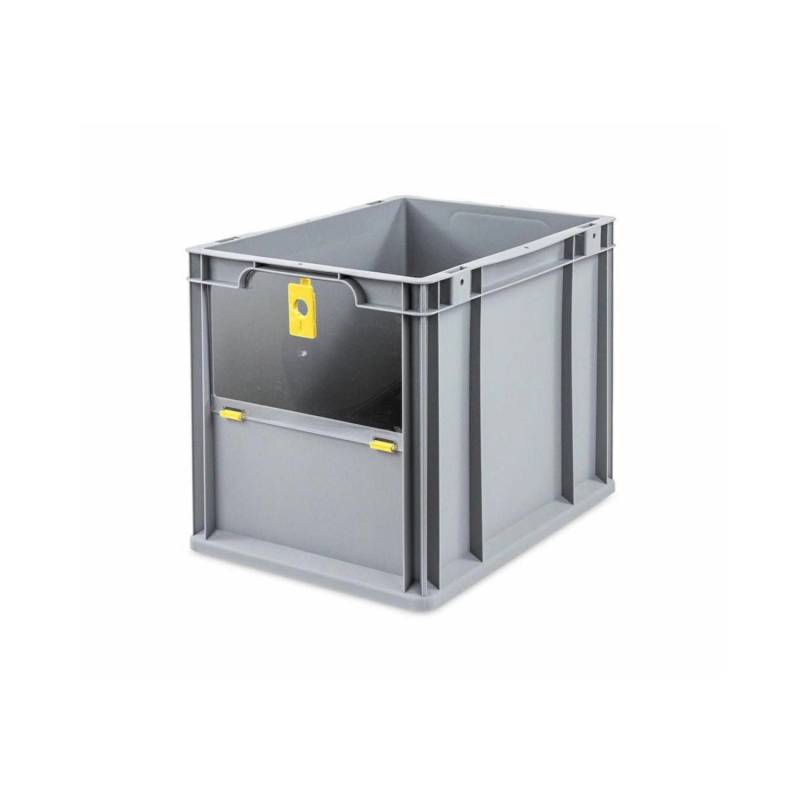 PROREGAL Eurobox NextGen Insight Cover HxBxT 32 x 30 x 40 30 Liter Hoch/Gelb Eurobehälter Transportbox von PROREGAL