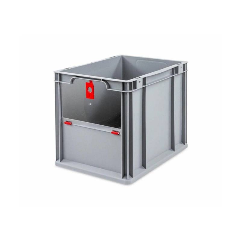 PROREGAL Eurobox NextGen Insight Cover HxBxT 32 x 30 x 40 30 Liter Hoch/Rot Eurobehälter Transportbox von PROREGAL
