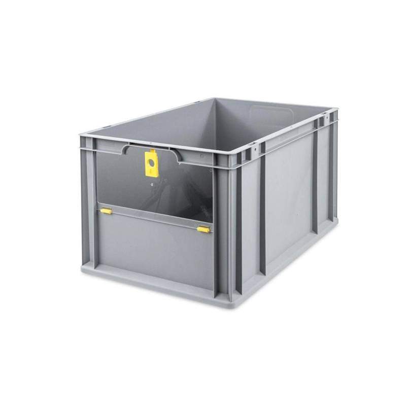 PROREGAL Eurobox NextGen Insight Cover HxBxT 32 x 40 x 60 65 Liter Hoch/Gelb Eurobehälter Transportbox von PROREGAL