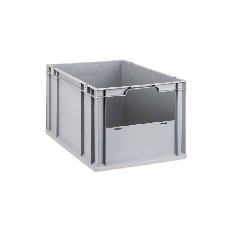 PROREGAL Eurobox NextGen Insight HxBxT 32 x 40 x 60 cm 65 Liter Front Offen Eurobehälter Transportbox von PROREGAL
