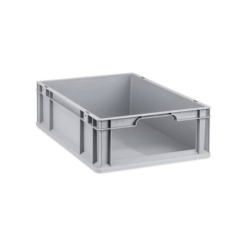 PROREGAL Eurobox NextGen Store HxBxT 17 x 40 x 60 cm 34 Liter Front Offen Eurobehälter Transportbox von PROREGAL