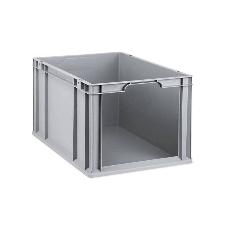 PROREGAL Eurobox NextGen Store HxBxT 32 x 40 x 60 cm 65 Liter Front Offen Eurobehälter Transportbox von PROREGAL