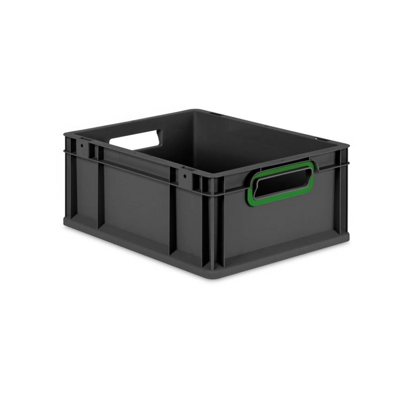 PROREGAL Eurobox Nextgen Color HxBxT 17x30x40cm 16 Liter Griffe Grün Offen Schwarz Eurobehälter Transportbox Transportbehälter PROREGAL Eurobox Nextgen Color HxBxT 17x30x40cm 16 Liter Griffe Grün Offen Schwarz Eurobehälter Transportbox Transportbehälter von PROREGAL
