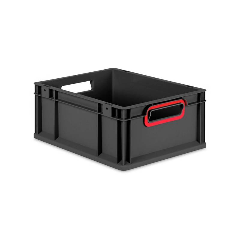PROREGAL Eurobox Nextgen Color HxBxT 17x30x40cm 16 Liter Griffe Rot Offen Schwarz Eurobehälter Transportbox Transportbehälter PROREGAL Eurobox Nextgen Color HxBxT 17x30x40cm 16 Liter Griffe Rot Offen Schwarz Eurobehälter Transportbox Transportbehälter von PROREGAL