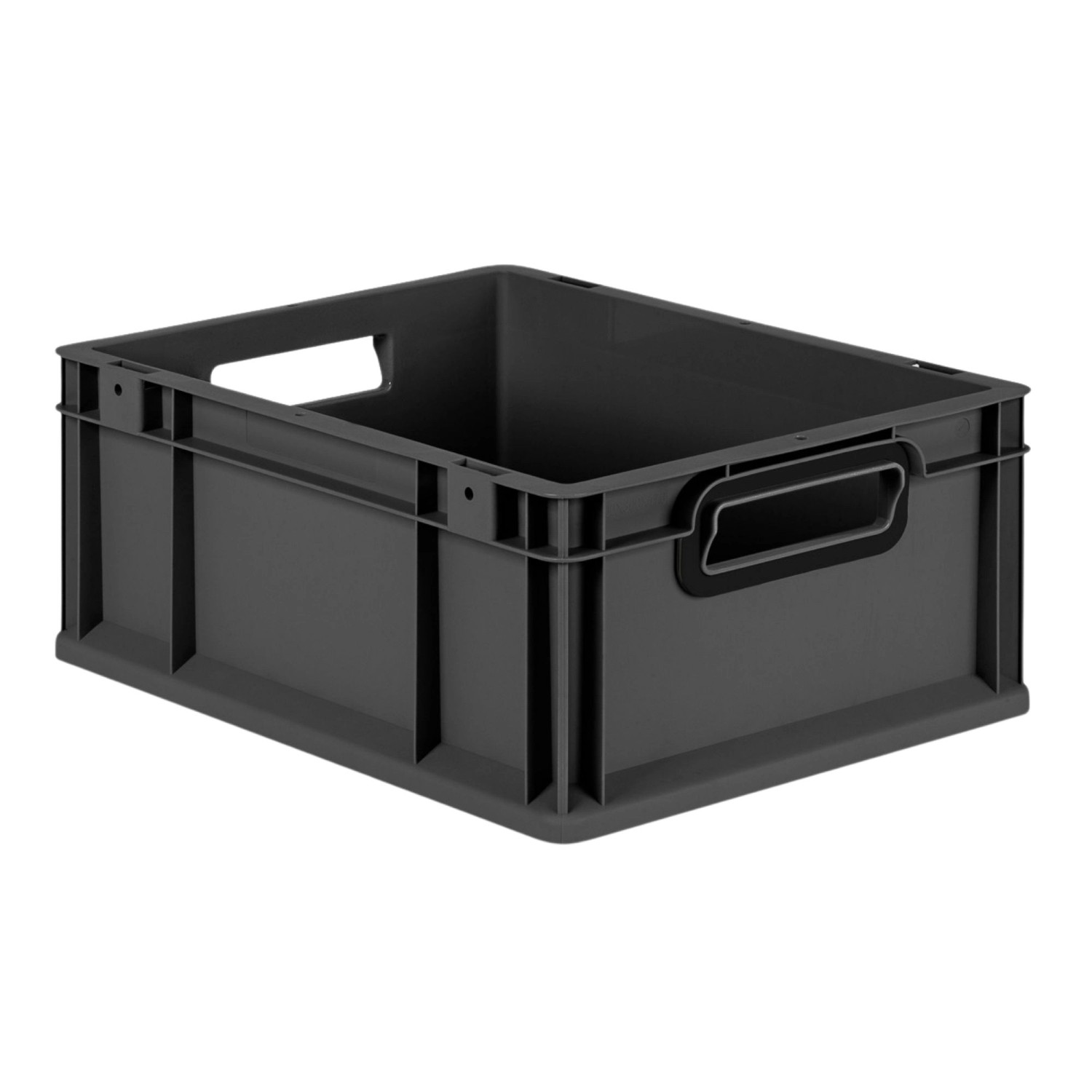 PROREGAL Eurobox Nextgen Color HxBxT 17x30x40cm 16 Liter Griffe Schwarz Offen Schwarz Eurobehälter Transportbox Transportbehälter PROREGAL Eurobox Nextgen Color HxBxT 17x30x40cm 16 Liter Griffe Schwarz Offen Schwarz Eurobehälter Transportbox Transportbehälter von PROREGAL