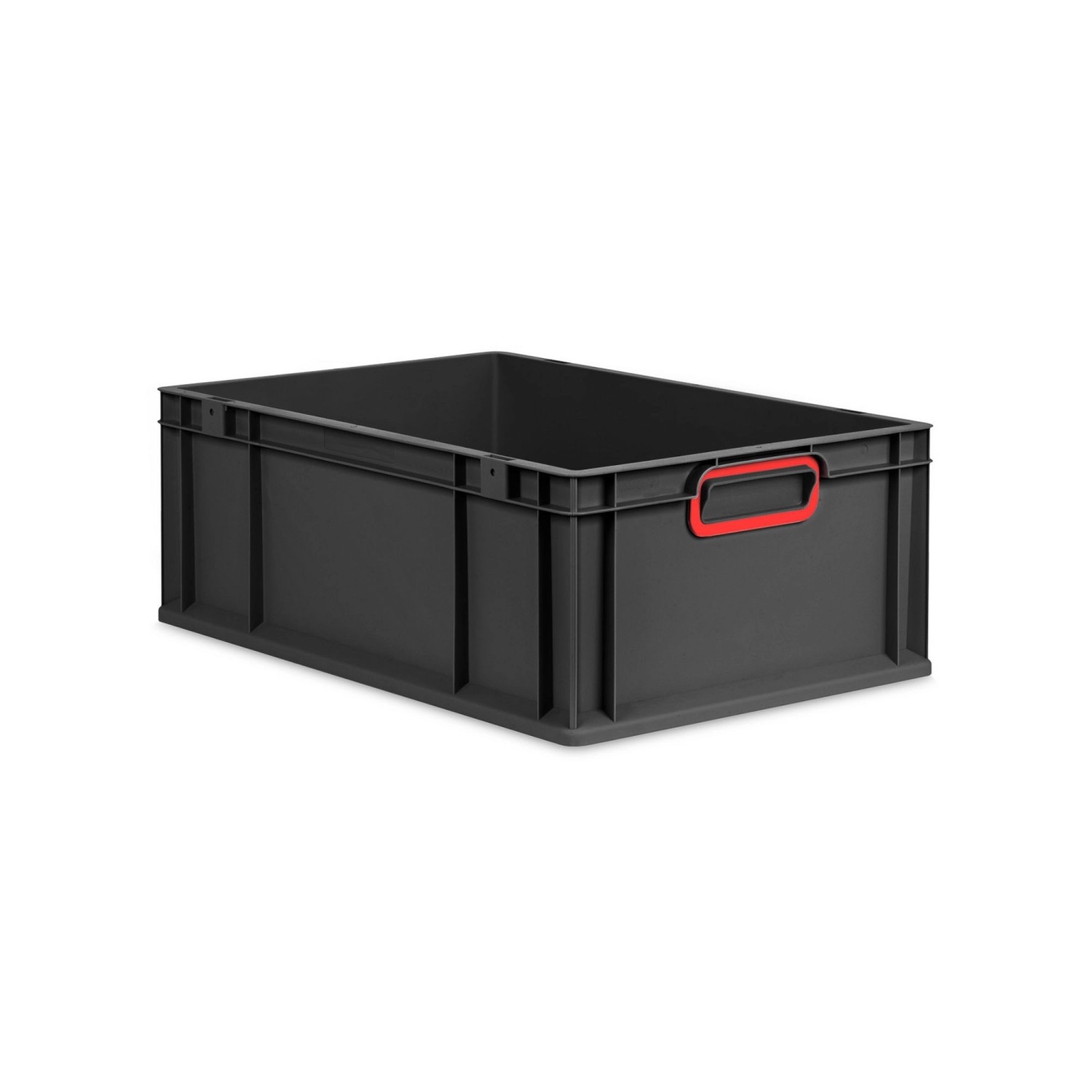 PROREGAL Eurobox Nextgen Color HxBxT 22x40x60cm 44 Liter Griffe Rot Geschlossen Schwarz Eurobehälter Transportbox Transportbehälter PROREGAL Eurobox Nextgen Color HxBxT 22x40x60cm 44 Liter Griffe Rot Geschlossen Schwarz Eurobehälter Transportbox Transportbehälter von PROREGAL