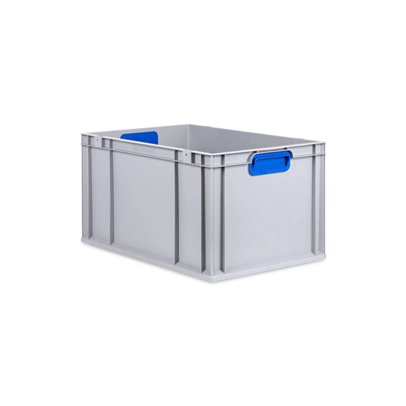 PROREGAL Eurobox Nextgen Color HxBxT 32 x 40 x 60 cm 65 Liter Griffe Blau Geschlossen Verstärkter Boden Eurobehälter Transportbox von PROREGAL