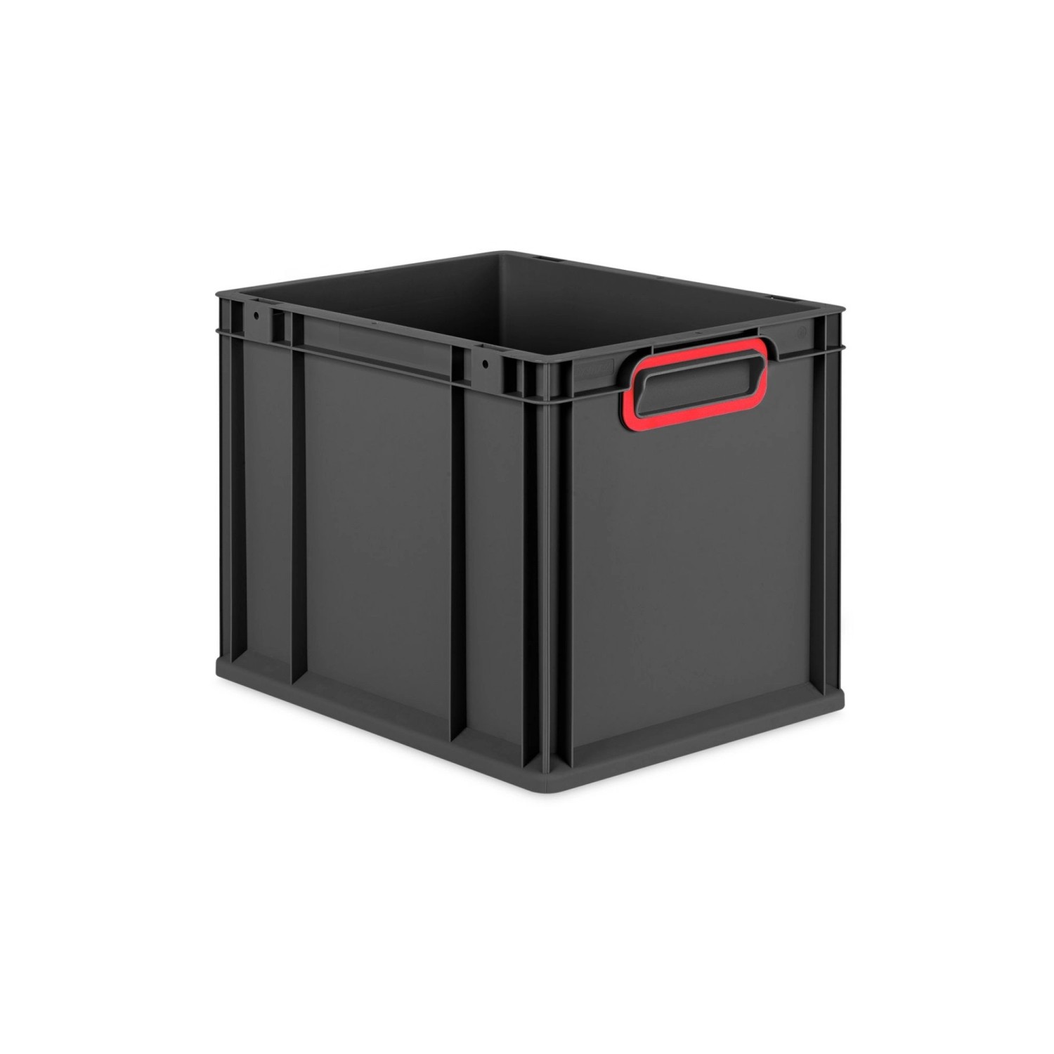 PROREGAL Eurobox Nextgen Color HxBxT 32x30x40cm 30 Liter Griffe Rot Geschlossen Schwarz Eurobehälter Transportbox Transportbehälter PROREGAL Eurobox Nextgen Color HxBxT 32x30x40cm 30 Liter Griffe Rot Geschlossen Schwarz Eurobehälter Transportbox Transportbehälter von PROREGAL